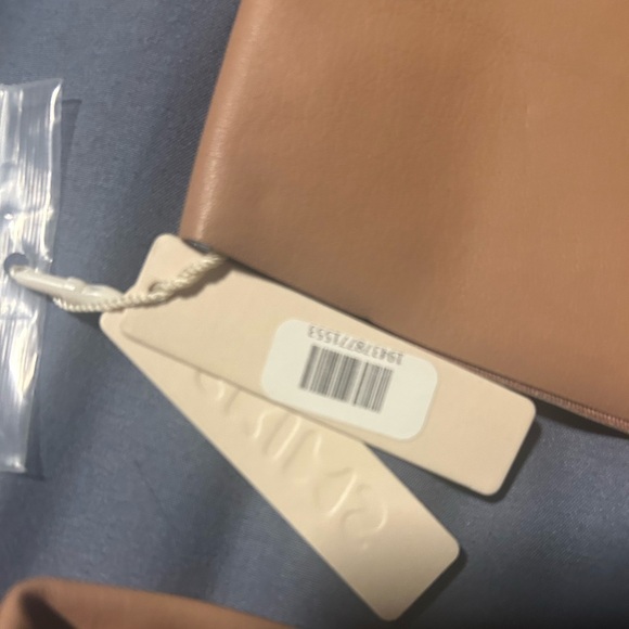 Skims faux leather set short strapped top sz 8 fit small nwt - Picture 7 of 7